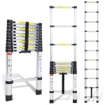 Riossad �chelle t�lescopique 32m en aluminium bricolage pliable accoudoir amoviblecharge maximale 150kg ...
