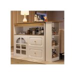 rising ff table de bar rotative  360 simple et moderne adapte au salon  la salle  manger 2 tiroirsblanc ...