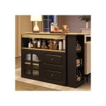 rising ff table de bar rotative  360 simple et moderne adapte au salon  la salle  manger 2 tiroirsnoir ...
