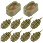�risingff lot de 10 moules � d�gagement rapide pour mangeoires de p�che en ligne marron
