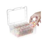 �risingff lot de 12 petes bo�tes de rangement transparentes en plastique