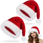 risingff lot de 2 chapeaux de pre nol pour adultes chapeaux de pre nol de luxe costume de pre nol ...