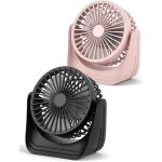 �risingff lot de 2 ventilateurs de table usb avec c�ble usb c de 2 m petit ventilateur de table usb silencieux ...