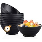 risingff lot de 8 bols de cuisine en plastique de 680 ml robustes et lgers sans bpa
