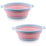 risingff bassine  vaisselle pliable lot de 2 5 l lavabo pliable multifonction pour lextrieur seau ...