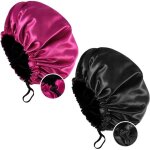 �risingff bonnet de douche en satin bonnet de nuit r�glable et soyeux bonnet de bain pour femmes aux ...