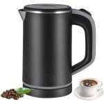 �risingff bouilloire �lectrique compacte en acier inoxydable de 800 ml (noire)