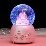 �risingff boule � neige musicale bo�te � musique boule de cristal lumineuse d�coration musicale m�lodie ...