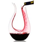 risingff carafe  vin vin rouge en cristal sans plomb carafe  vin cadeau vin (1200 ml)