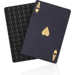 risingff cartes  jouer en plastique jeu de poker tanche pour fte (black diamond)