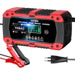 �risingff chargeur de batterie lifepo4 12 v 10 a pour voiture et moto avec �cran lcd et 6 modes de r�paration. ...