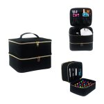®risingff Étui de rangement amovible à 2 couches pour vernis à ongles étui de voyage pour vernis à ongles ... ®risingff Étui de rangement amovible à 2 couches pour vernis à ongles étui de voyage pour vernis à ongles ...