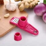 �risingff hachoir manuel multifonction pour gingembre et ail outil de cuisine presse - ail (rouge)