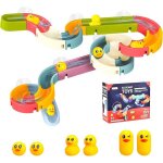 risingff jouets de bain 34 pices balles jeu de piste moulin  eau toboggan jouet de baignoire avec ...