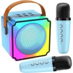 �risingff karaok� pour enfants avec 2 microphones enceinte bluetooth portable avec lumi�res led color�es ...