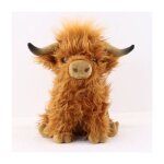 �risingff peluche vache highland 25 cm cadeau vache �cossaise marron