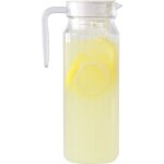 risingff pichet carr en plastique avec couvercle pour rfrigrateur - carafe de 11 litre