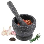 risingff pilon et mortier en granit pour ail ustensiles de cuisine assaisonnements pices (granuls ...