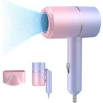 risingff sche - cheveux de voyage pliable petit chauffant  schage rapide ionique (dgrad violet) ...