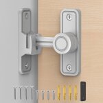 �risingff serrure coulissante de porte de grange serrure de porte � 90 degr�s serrure de porte � interrupteur ...