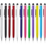 risingff stylet capacitif pour tablette avec stylo  bille noir pour ipad iphone tablette tlphone ...