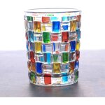 �risingff tasse � eau color�e tasse � eau color�e peinte � la main verre � whisky verre � fond plat (tiss�) ...