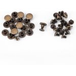 Rivets en cuir - handeiu - 5mm - laiton durable - 20pcs - vis incluses