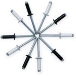 Rivet noir - rivet blanc - lot de 160 rivets pop en acier aluminium avec petite tte - noir et blanc ...