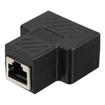 Rj45 splitter connecteurs adaptateur 1  2 ethernet splitter coupleur double prise interface contact ...