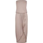 Robe bandeau femme - urban classics - grandes tailles - viscose - rose - asymétrique Robe bandeau femme - urban classics - grandes tailles - viscose - rose - asymétrique