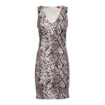 Robe beige  motifs femme guess bonnie