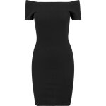 Robe femme - urban classics - urban classic rib - noir - moulante - manches courtes Robe femme - urban classics - urban classic rib - noir - moulante - manches courtes