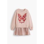 Robe fille desigual ann rose - coupe �vas�e motifs floraux et color�s