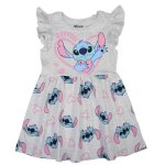 Robe fille stitch disney grise - coton - taille 2 au 8 ans - - gris