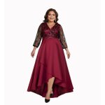 Robe en maille à manches longues et col en v pour femme ecelen - robe de soirée élégante et noble pour ... Robe en maille à manches longues et col en v pour femme ecelen - robe de soirée élégante et noble pour ...