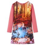 Robe sweat - vidaxl - fille - orange - 15  10 ans - rsistante et confortable