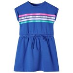 Robe - vidaxl - fille - cordon - cobalt blue - 15 � 10 ans