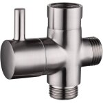 Robinet 3 voies en laiton massif g1 / 2 douchette  main composants de douche raccords universels. a006 ...