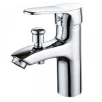 Robinet baignoire robinet monotrou double usage chaud et froid alliage mitigeur de douche robinet salle ...