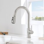 Robinet de cuisine - anycee max - douchette extractible 40cm - inox brossé - rotatif 360° - 3 modes Robinet de cuisine - anycee max - douchette extractible 40cm - inox brossé - rotatif 360° - 3 modes