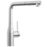 Robinet de cuisine - cecipa max - douchette extractible 40cm - inox bross� - 2 modes jets - 360� rotatif ...