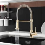Robinet cuisine dor 360robinetterie de cuisine avec 2 modes de pulvrisation mitigeur cuisine monocommande ...