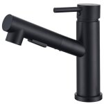 Mitigeur cuisine noir avec douchette extractible 2 modes de jet robinet dvier - homelody