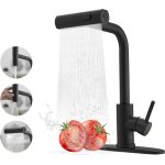 Robinet cuisine avec douchette extractible mitigeur cuisine avec 3 modes de jet robinetterie evier cuisine ...
