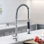 Robinet de cuisine - douchette flexible - pivotante 360� - robinet mitigeur - chrome