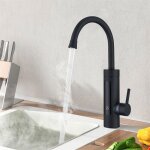 Robinet de cuisine lectrique mitigeur lavabo chauffe - eau robinet led avec rotatif 360 mitigeur noir ...