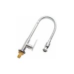 Robinet de cuisine extérieur 360 ° rotatif monotrou mitigeur robinet de cuisine eau froide robinet de ... Robinet de cuisine extérieur 360 ° rotatif monotrou mitigeur robinet de cuisine eau froide robinet de ...