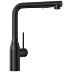 Robinet de cuisine extractible - cecipa max - mitigeur �vier noir - inox 304 - douchette 40cm - 2 modes ...