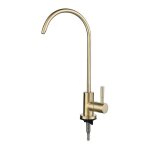 Robinet de cuisine avec filtre eau col de cygne modle or rose idal pour vier de cuisine pzcc