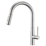 Robinet de cuisine en inox avec douchette extractible - mitigeur cuisine col de cygne rotatif à 360° ... Robinet de cuisine en inox avec douchette extractible - mitigeur cuisine col de cygne rotatif à 360° ...